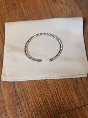 David Yurman Sterling Cable Cuff Bracelet - Silver